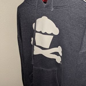 Johnny Cupcakes navy blue hoodie